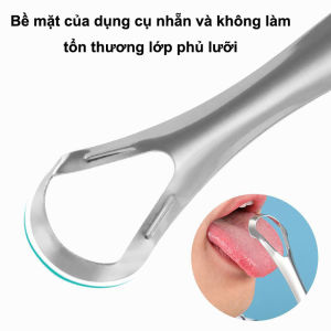 [HCM] Dụng Cụ Nạo Lưỡi Cạo Lưỡi Vệ Sinh Lưỡi Người Lớn Bằng inoxhơi thở bớt hôi 100% Cozy520