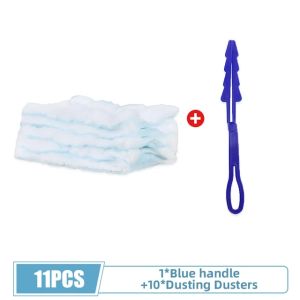 Yespery dùng một lần tĩnh điện bụi khăn lau bụi 10pcs Fluffy đầu cọ lông tương thích Phất Trần hộ gia đình Bàn dụng cụ vệ sinh