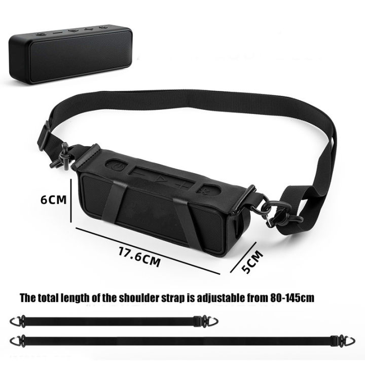 Universal Speaker Carrying Case Portable with Shoulder Strap Speaker