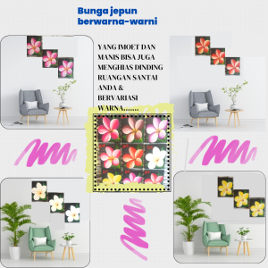 Lukisan Hiasan Rumah Bunga Jepun 10R dijual /pcs
