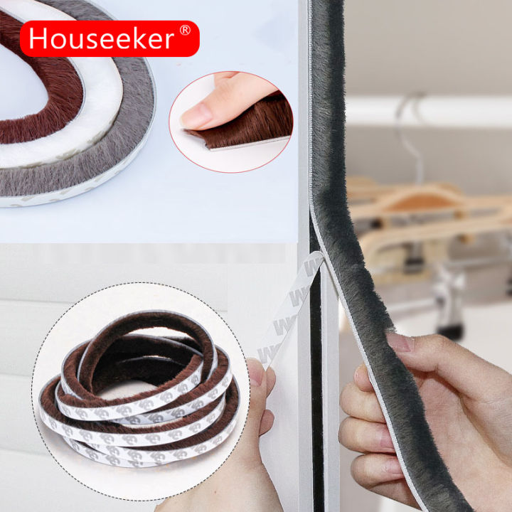 Houseeker SelfAdhesive Door Window Showcase Sealing Strip Door Seam Insect Proof Dustproof Hair