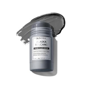 SKINTIFIC Alaska Volcano Pore Clay Stick 40 gr - Masker Wajah Pembersih Komedo & Blackhead