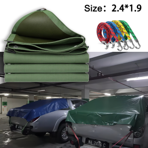 『😀Ship in 24hrs🤟❤️』Thicker Pickup Truck Back Box Cover Pickup Truck Canvas With Tightening Rope Waterproof Sun Shade Canvas Cover Kanvas Lori Kain Kalis Hujan 防雨帆布