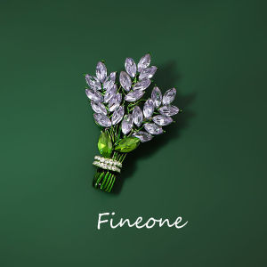 Women Brooch Lavender Flower Lapel Exquisite Pins Fixed Accessories Romantic Fashion Brooches