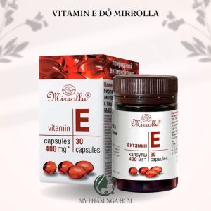 Vitamin E đỏ Nga Mirrolla 270mr 400mr hũ 30v