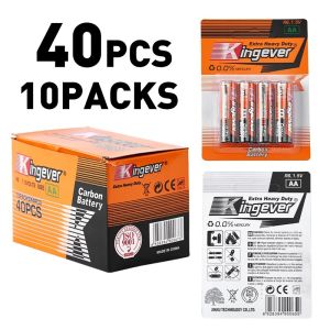 Kingever 100% Origina AA R6 Extra Heavy Duty Battery 20 Packs 40pcs classic series