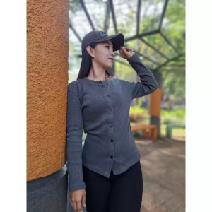 VIRGO TOP | Atasan Knit Wanita Korean Top Baju Knit Wanita Lengan Panjang Basic Long Sleeve