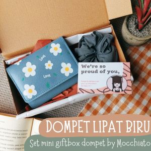 Set Mini Hampers Kado Cewek Dompet Lipat - Giftbox Ulangtahun Wisuda Wedding by Mocchiato