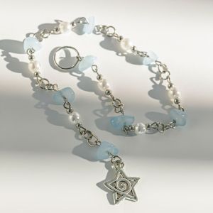 LKMART Ethnic Style Braided Hair Ring Butterfly Pearl Tassel Hair Band Fashionable Hair Clip Weave Hair Accessories Girl/Women