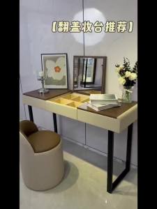 Vanity Table Dresser With Mirror Vanity Table With Mirror Dressing Table With Mirror And Storage And Storage Solid Wood Simplicity Folding Table Bedroom Desk Light Luxury