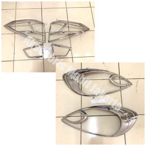 PAKET / SATUAN GARNISH CHROME BELAKANG MOBILIO LAMA NON RS LIST CHROME LAMPU UTAMA MOBIL MOBILIO OLD NON RS