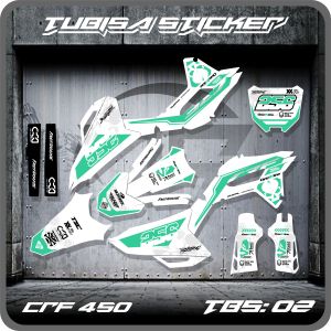 (COD)DECAL STIKER CRF 450 FULLBODY PREMIUM BISA TAMBAH NAMA/NOMOR/SPONSOR TBS 02