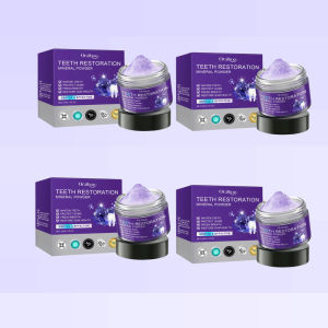 【Restores Gum Health】Purple Mineral Tooth Repair Powder For Teeth Whitening/Gum Care/Tartar Removal/Enamel Protection 牙齿修复紫色矿物牙粉