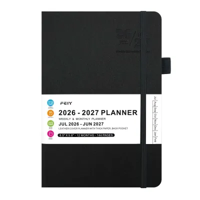 KECTTIO A5 2026-2027 Schedule Book English Simple Time Management Planner To Do List Multi Functional Agenda Planner Notebook School