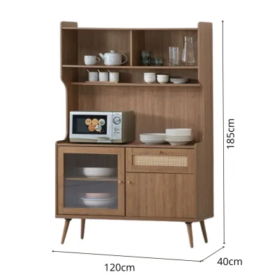 Furniture Direct MANOR 120cm Kitchen Cabinet Cabinet-Hazel Oak