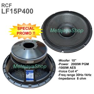 Komponen Speaker rcf LF-15P400 Speaker Component 15" Voice Coil 4"
