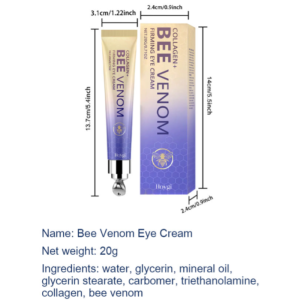 Skin Care Bee Venom Roller Eye Cream Collagen Everyday Care Apply Moisturizing Skin Glow