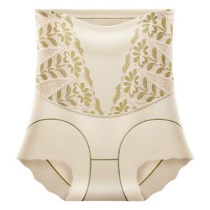 GBDSVD Shapewear Postpartum Body Shaper High Waist Cotton Crotch Butt Lifter Underpants Breathable Waist Trainer Lace Floral Briefs Women