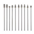 10pcs 3mm Shank Drawing Tungsten Carbide Milling Cutter Rotary Tool Burr Double Diamond Cut Rotary Dremel Metal Wood Electric Grinding【free A Conversion  Adapter】Carbide Tungsten Steel Double Rotary File Head Woodworking Grinding Head Root Carving Cutt. 