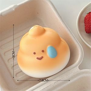 VBBN Food Fruit Squeeze Toy Simulated Fruit Cheese Fruit Pinch Toy Interesting TPR Cartoon Fidget Toy Funny