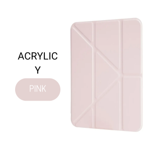 Case Acrylic Fold Y For iPad Pro 11 inch M4 2024 TD0201 TRIPLEDI Smart Folio Casing PU Leather Foldable Magnetic Soft TPU Flip Cover Akrilik Shockproof A2836 A2837 A3006