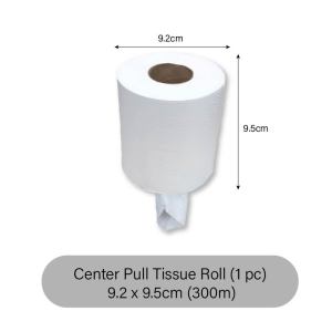 Center Pull Paper 300m 1 Roll / 3 Rolls 100% Pulp Household Supplies Toilet Paper