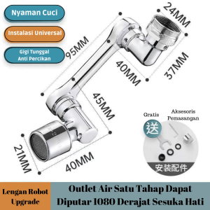 Kepala Keran Air Putar 1080 Derajat - Nozzle Air Anti Ciprat