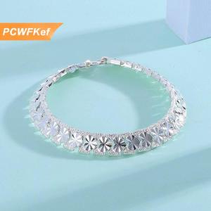 【PCWFKef】 สร้อยโซ่แฟชั่นเงินแท้925มีหลายสไตล์สำหรับผู้หญิงแฟชั่นงานแต่งงานของขวัญเครื่องประดับที่สวยงาม