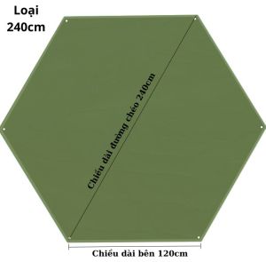 Thảm lục giác thảm đa giác chống ẩm chống bẩn vải Oxford thảm lều cắm trại dã ngoại phù hợp ngoài trời nót đáy lều hoặc nằm nghỉ ngơi