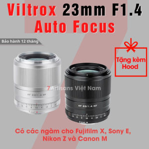 Ống kính AF Viltrox 23mm F1.4 Auto Focus - Lens góc rộng đa dụng lấy nét tự động cho Fujfilm X Sony E Nikon Z