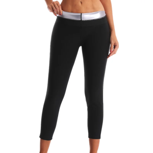 JHHB Sweat Sauna Pants Body Shaper Weight Loss Slimming Shapewear Women Waist Trainer Tummy Hot Thermo Sweat Leggings Gym