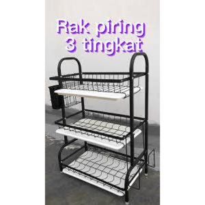 Rak Piring Wastafel Rak Piring Stainless Steel Rak Cuci Piring Penyimpanan Dapur Stainless Steel Dish