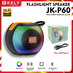 ERRLY Speaker Bluetooth P60 Wireless True Stereo Surround Sound LED Rgb Musix Box FULL Bass