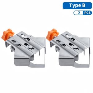 DEKES Woodworking Right Angle Clamp Carpenter Quick Positioning Clamp Stainless Steel 90 Degree Fixing Corner Clips for Wood Panel