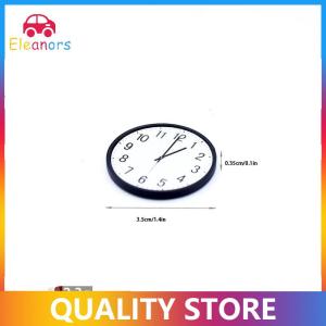 [Eleanor] 1Pcs Pretend Play Furniture Toy 1:12 Dollhouse Miniature Retro European Wall Clock Play Doll House Home Decor Accessories