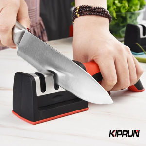 KIPRUN Sharpener Household Kitchen Sharpener 3-Stage Type Quick Sharpener Whetstone Stick Sharpening Knife