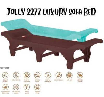 2277 LUXURY SOFA BED/ PLASTIC SOFA BED/ SOFA BED/ PLASTIC SOFA/ LIVING ROOM FURNITURE/ SOFAS