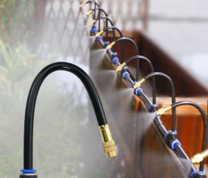 หัวฉีดละอองฝอย หัวฉีดพ่นหมอก ขนาด 1.20 มม. สามารถปรับงอได้  ใช้กับข้อต่อ PVC เกลียวนอก 4 หุนหรือ 1/2 นิ้ว