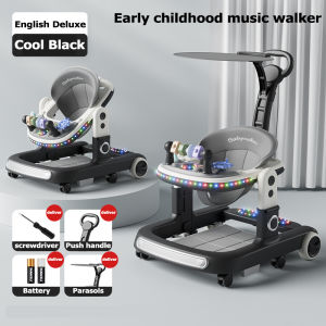 Baby Walker 4 in 1 Multi-functional Music Anti O Leg Foldable Adjustable Height Push Toddler Car Walk learning Car Walk learning