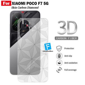 Skin Carbon Xiaomi Poco F7 M7 Pro Ultra 5G Garskin Diamond Anti Jamur Pelindung Belakang Anti Jamur