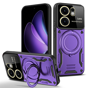 Shockproof Armor Lens Protection Case For Oppo Reno 13 Pro 13F 4G 5G Magnetic Wireless Charge Cover for Reno13 13 F 13Pro Funda