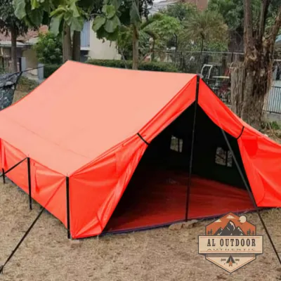 Tenda Pramuka Murah Bahan Tebal Ukuran Jumbo Regu komando Camping Outdoor bahan polyester D300