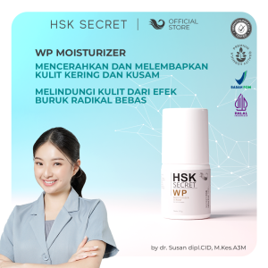 HSK Secret WP Moisturizer - Meremajakan Kulit Melembapkan dan Mencerahkan untuk Kulit Wajah Kering dengan Arbutin dan Sodium Hyaluronate