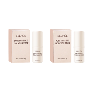 EELHOE  Pore Barrier Stick Even Skin Tone Moisturizing Invisible Pore Concealer Waterproof Sweatproof Silky Smooth No Makeup Removal