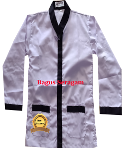 BAJU SEKOLAH SD MI MADRASAH PUTIH STRIP HITAM-BAJU MI PUTIH STRIP HIJOU -BAJU SEKOLAH MADRASAH MI