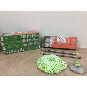 Cán Chổi Lau Nhà Xoay 360 Độ Song Anh Inox Cây Lau Nhà Inox Thông Minh Cán Chổi Xịn Giao Màu Bông Ngẫu Nhiên