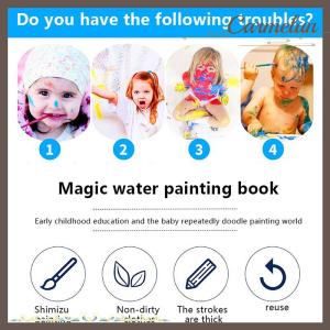 [Carmelun] Coloring Books Painting Toy Magic Water Drawing Books Toddler Graffiti Toy DIY Craft Toys For Children Gifts