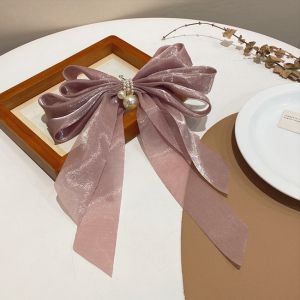 ที่คาดผมผ้ากอซกิ๊ฟติดผมประดับโบว์ขนาดใหญ่สไตล์เกาหลีมีพู่กิ๊บติดผมผ้าชีฟองใหม่2023เครื่องประดับผมสำหรับผู้หญิง