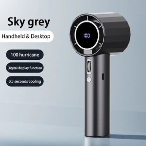 ToKerNew Handheld Fan Type-C Rechargeable 100-Speed Adjustable Fast Cooling Outdoor Portable Ice Sensation Hurricane Fans Powerful