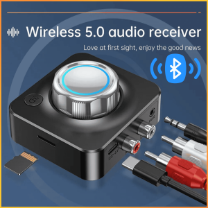 COD VIKEFON Wireless Audio Receiver Bluetooth Adapter Speaker TF Card RCA AUX for Car Kit TV PC C39